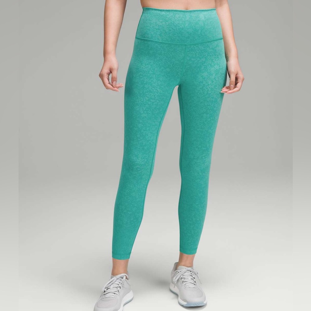 NWT LULULEMON WUNDER TRAIN HIGH-RISE TIGHT 25'' Blaze Maldives Green 6